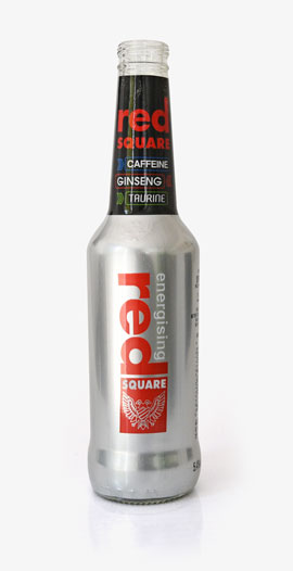 Shrink sleeve label for Red Bull
