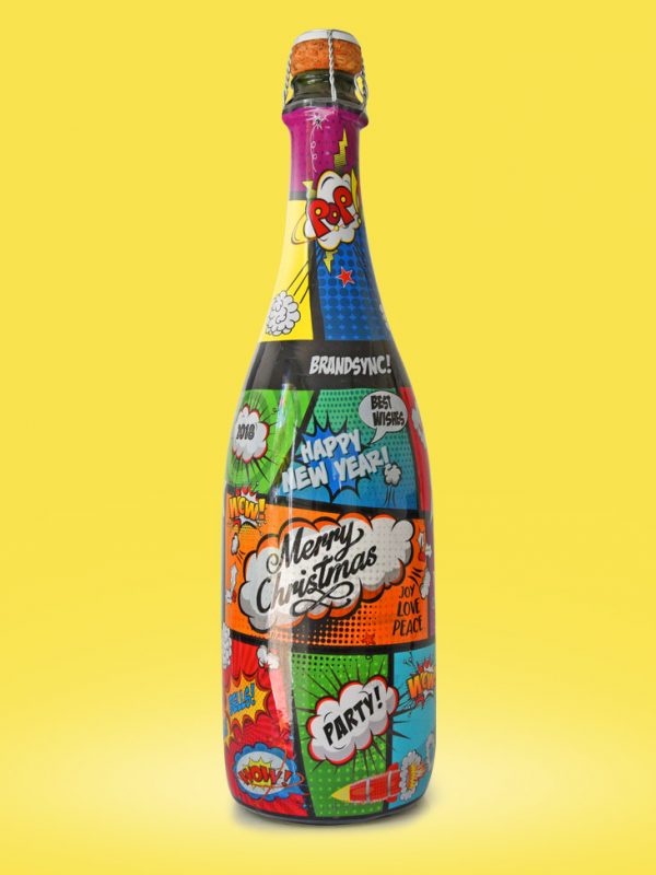 shrink sleeve label champagne